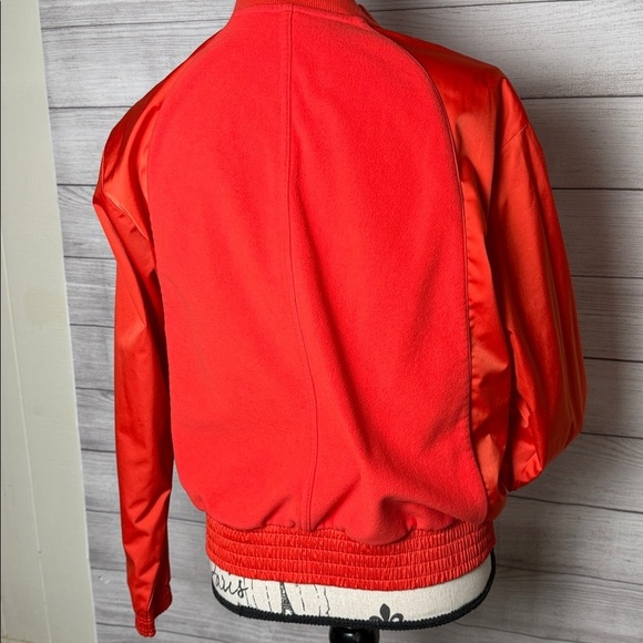 Athleta Coral Satin Track Jacket Size Small - Picture 3 of 6